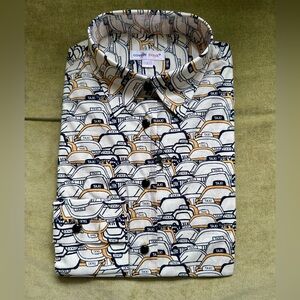 Coton Doux NYC Cab Print Shirt 🚕🇫🇷